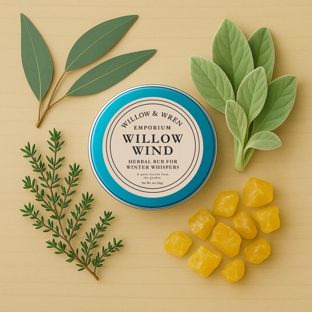 Willow Wind Salve, with hero herbs