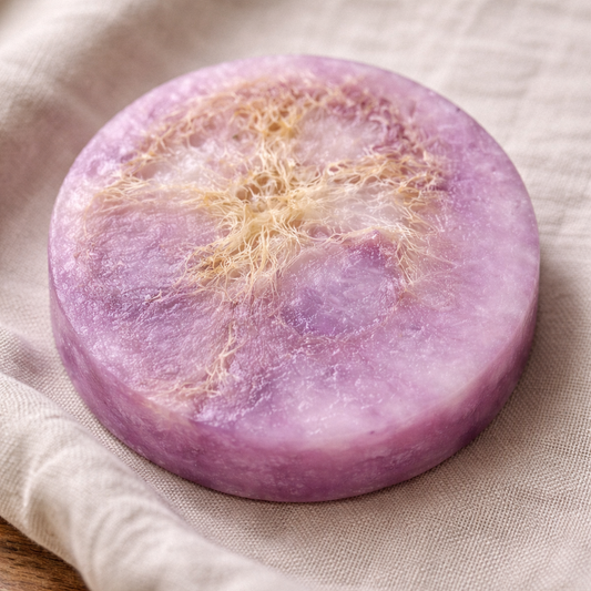Lavender Loofah Soap Calming Scrub Bar