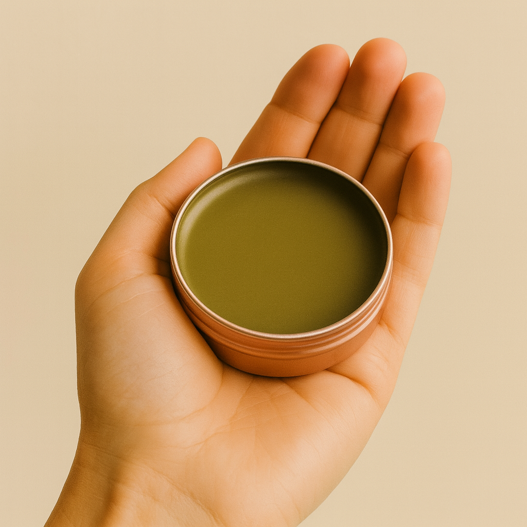 open tin of Willow Balm, Willow and Wren Emporium